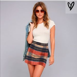 Plaid Mini Skirt